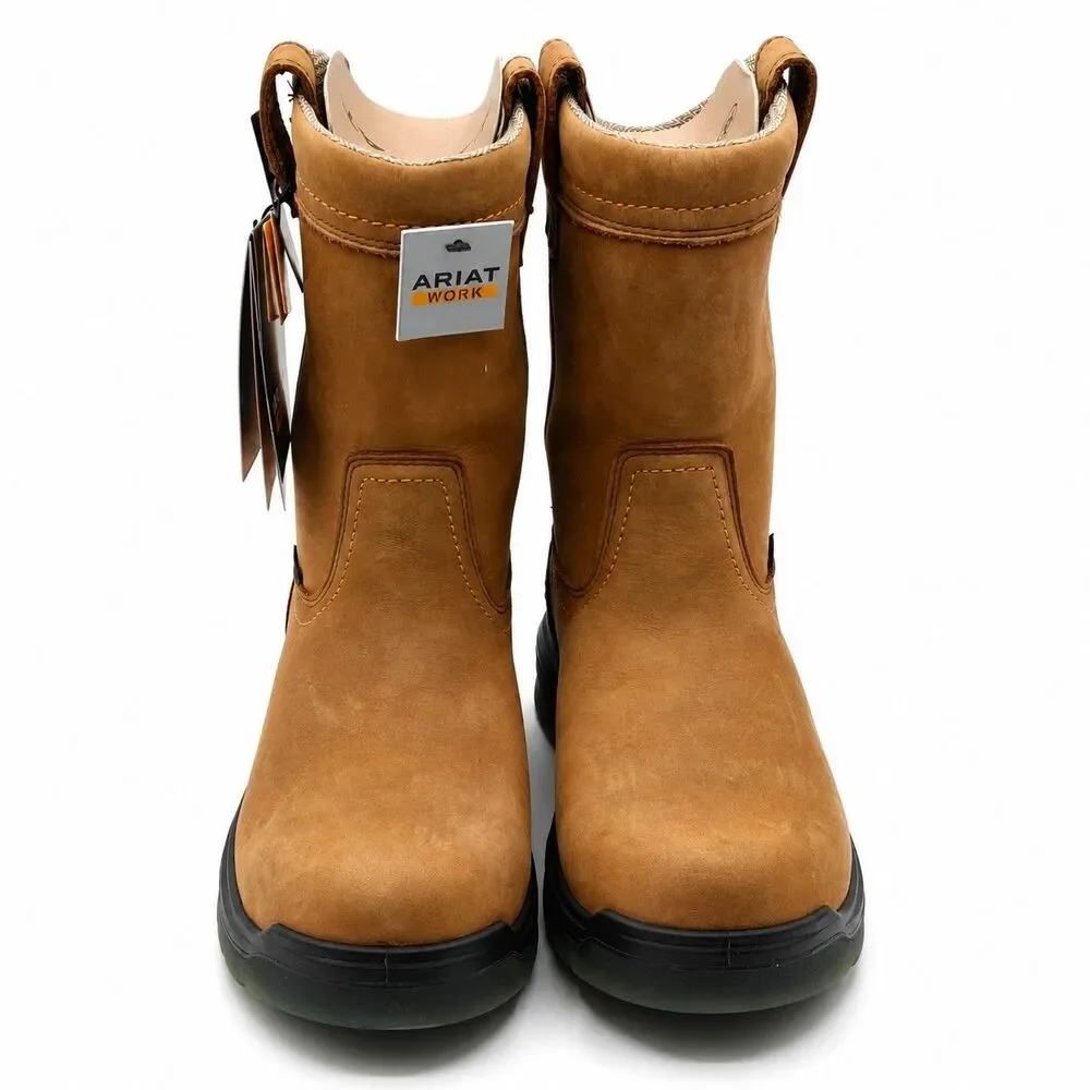 Ariat® Turbo Waterproof Carbon Toe Work Boots Men's 9 EE Wide Brown 10027328